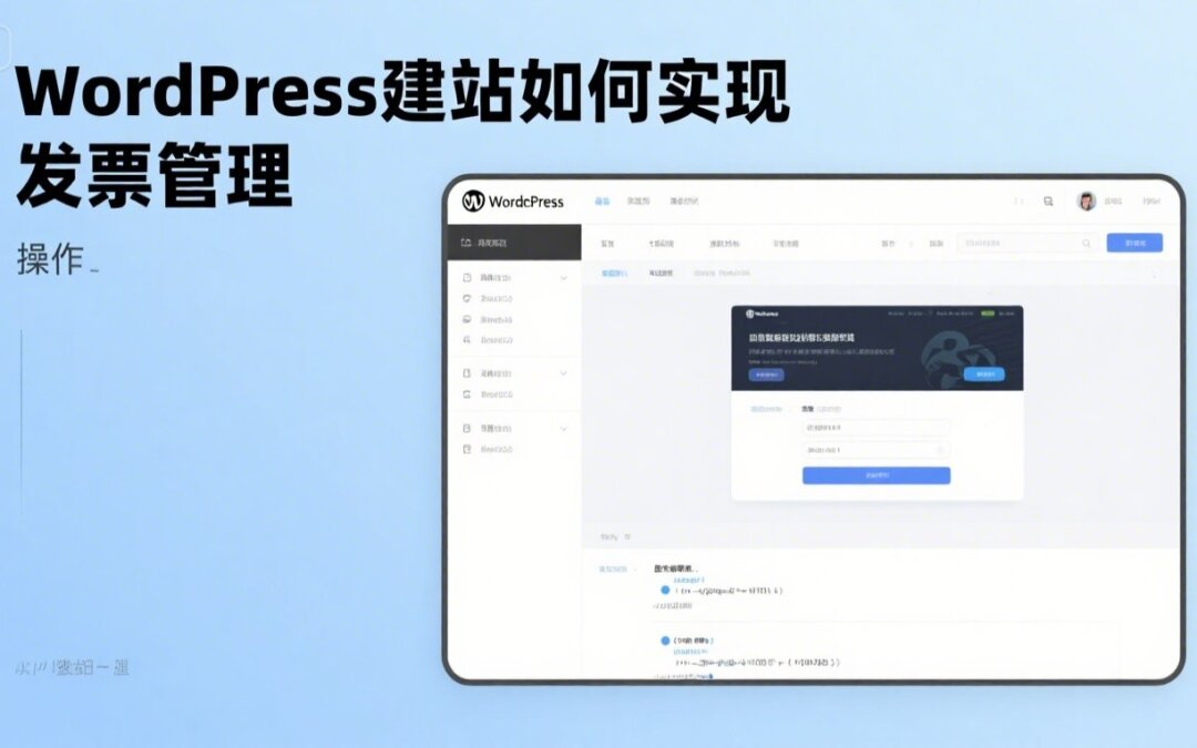 WordPress建站如何实现发票管理