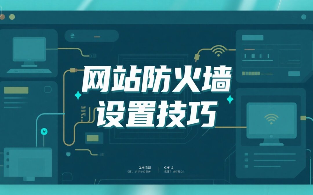 网站防火墙设置技巧
