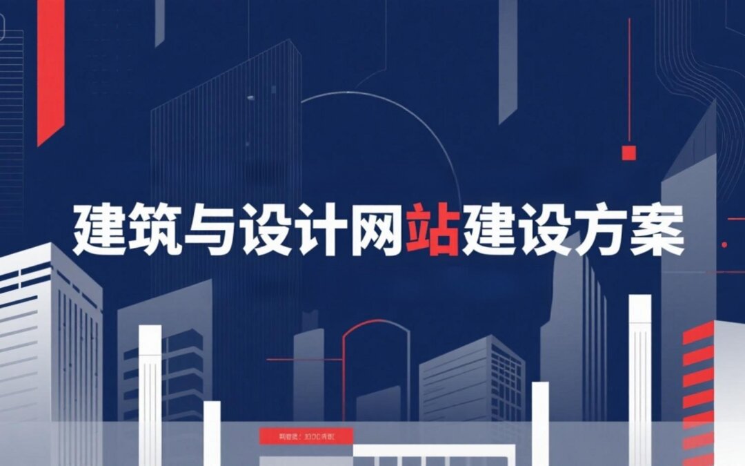 建筑与设计网站建设方案