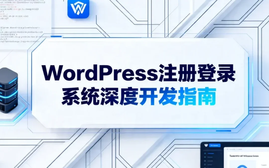 2026年WordPress注册登录系统深度开发指南