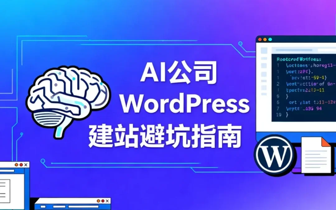 2026年AI公司WordPress建站避坑指南