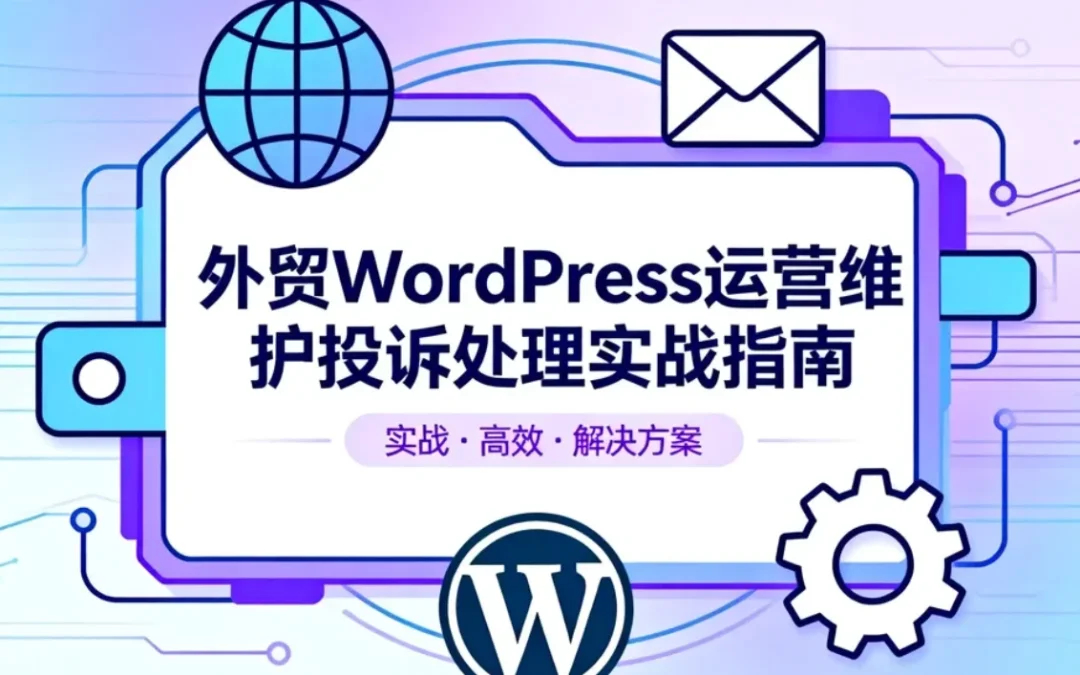 外贸WordPress运营维护投诉处理实战指南2026