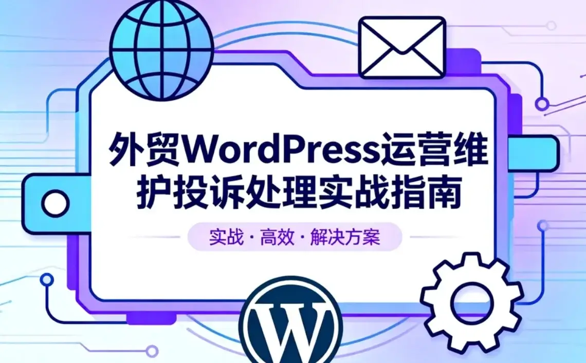 外贸wordpress运营维护投诉处理实战指南2026