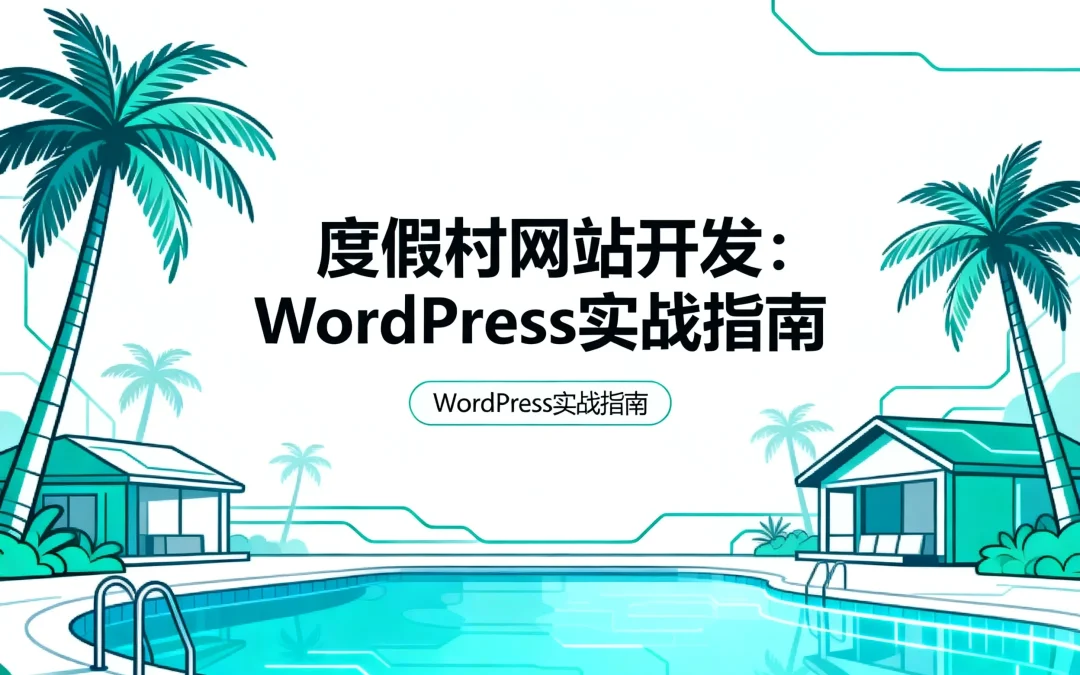 度假村网站开发:2026年WordPress实战指南