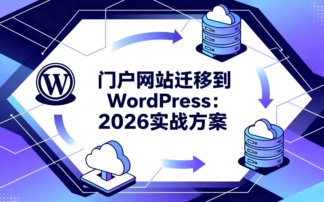 门户网站迁移到WordPress:2026实战方案