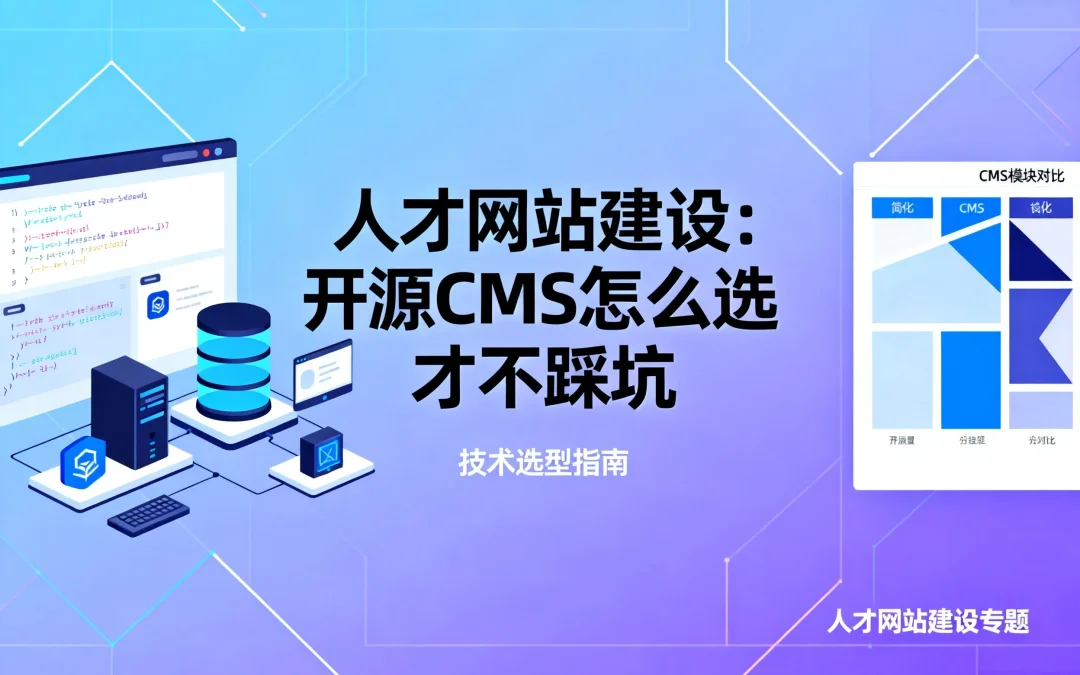 2026人才网站建设:开源CMS怎么选才不踩坑