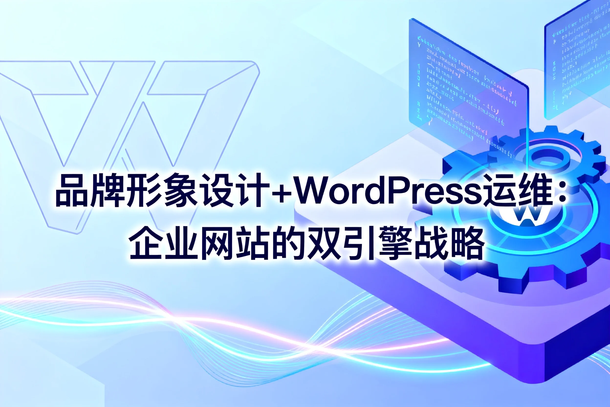 品牌形象设计+wordpress运维:2026年企业网站的双引擎战略
