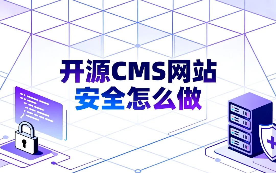 2026开源CMS网站安全怎么做