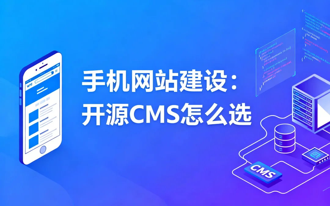 2026手机网站建设:开源CMS怎么选?