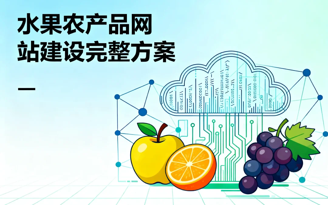2026水果农产品网站建设完整方案