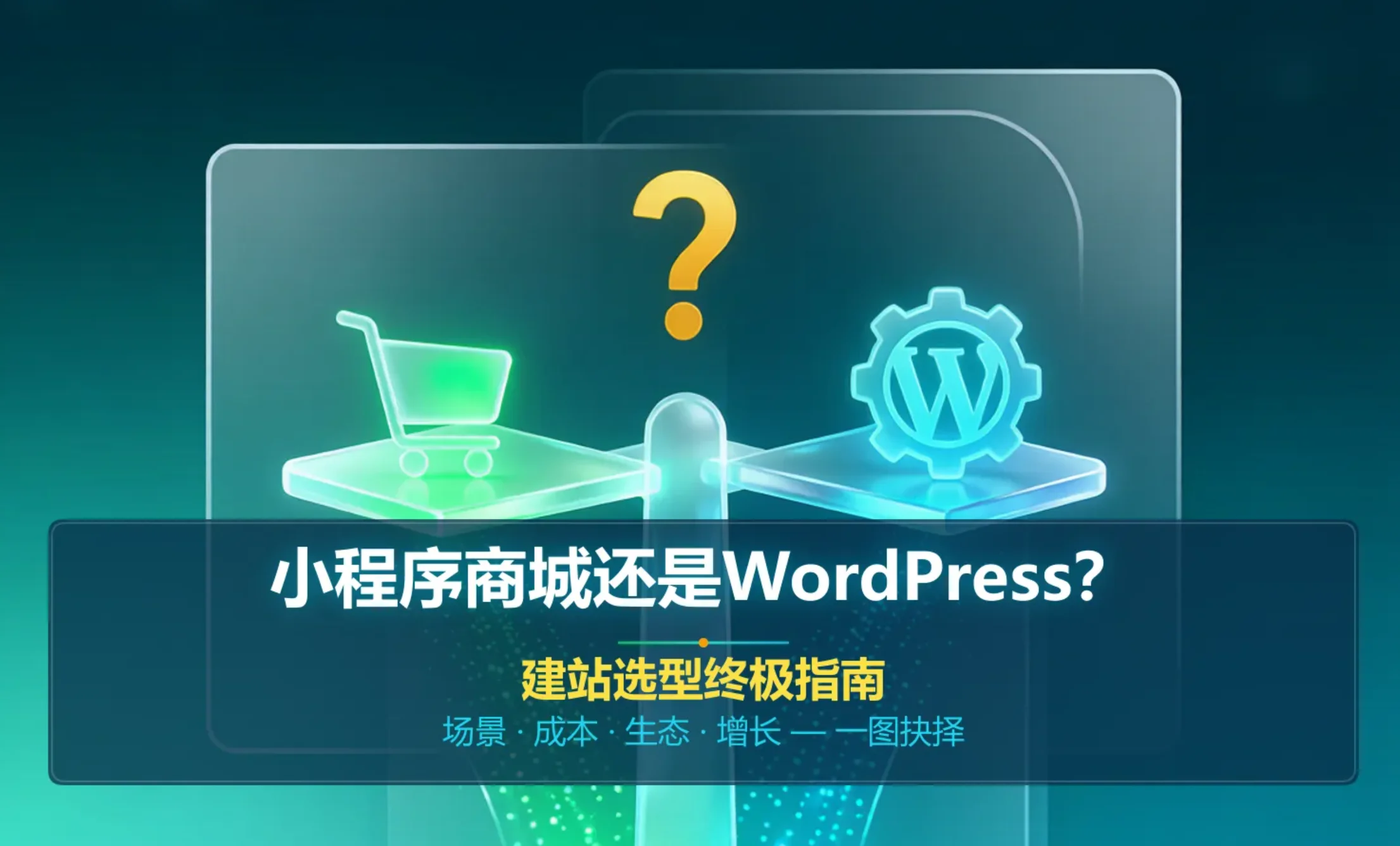 小程序商城还是wordpress?2026年建站选型终极指南