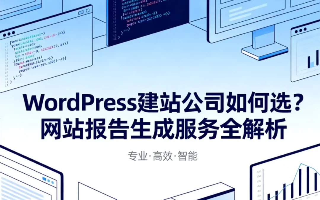 2026年WordPress建站公司如何选?网站报告生成服务全解析