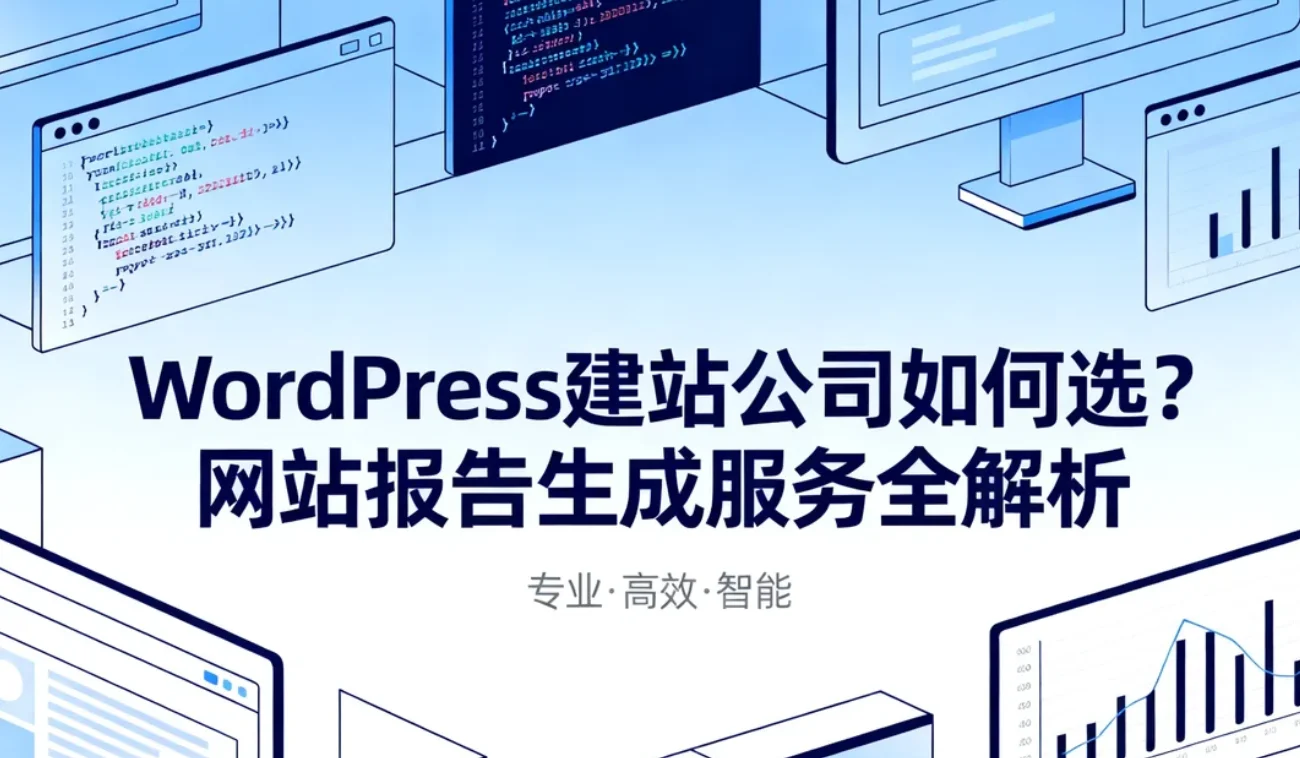 2026年wordpress建站公司如何选？网站报告生成服务全解析