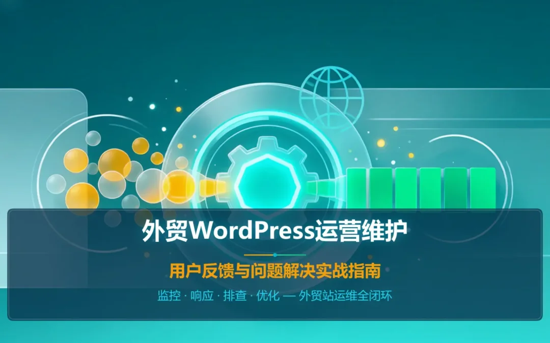 外贸WordPress运营维护：用户反馈与问题解决实战指南