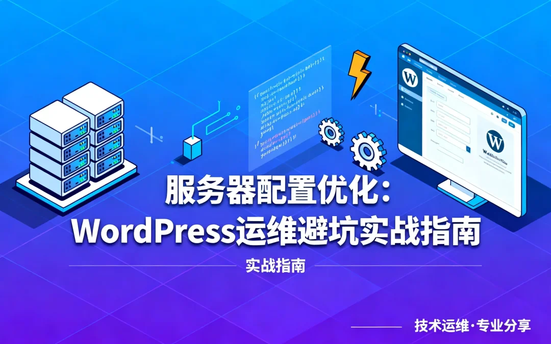 2026服务器配置优化：WordPress运维避坑实战指南