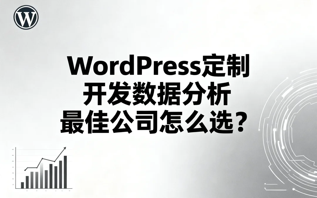 2026年WordPress定制开发数据分析最佳公司怎么选?
