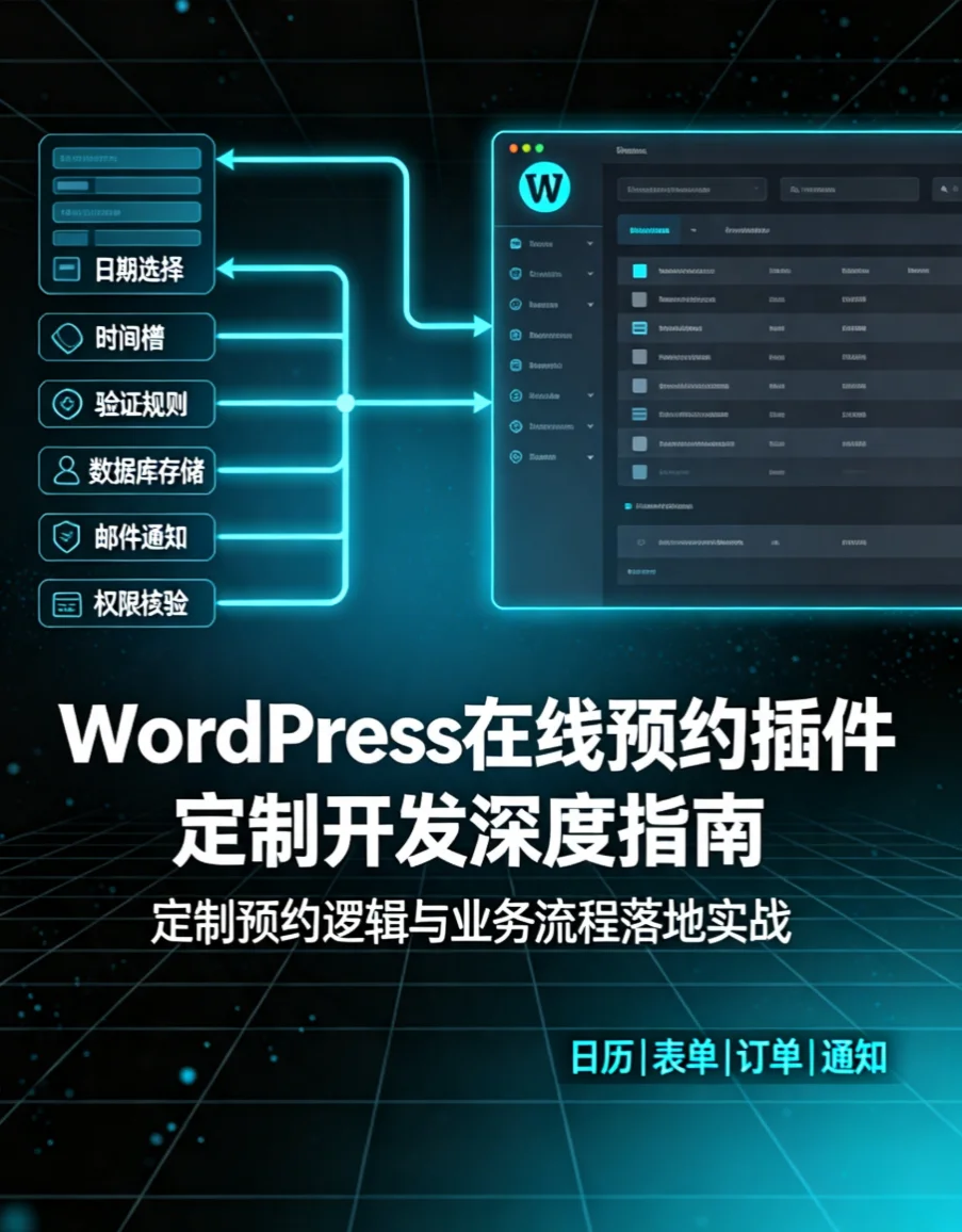 2026年wordpress在线预约插件定制开发深度指南