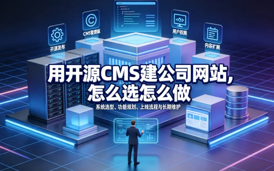2026年用开源CMS建公司网站，怎么选怎么做？