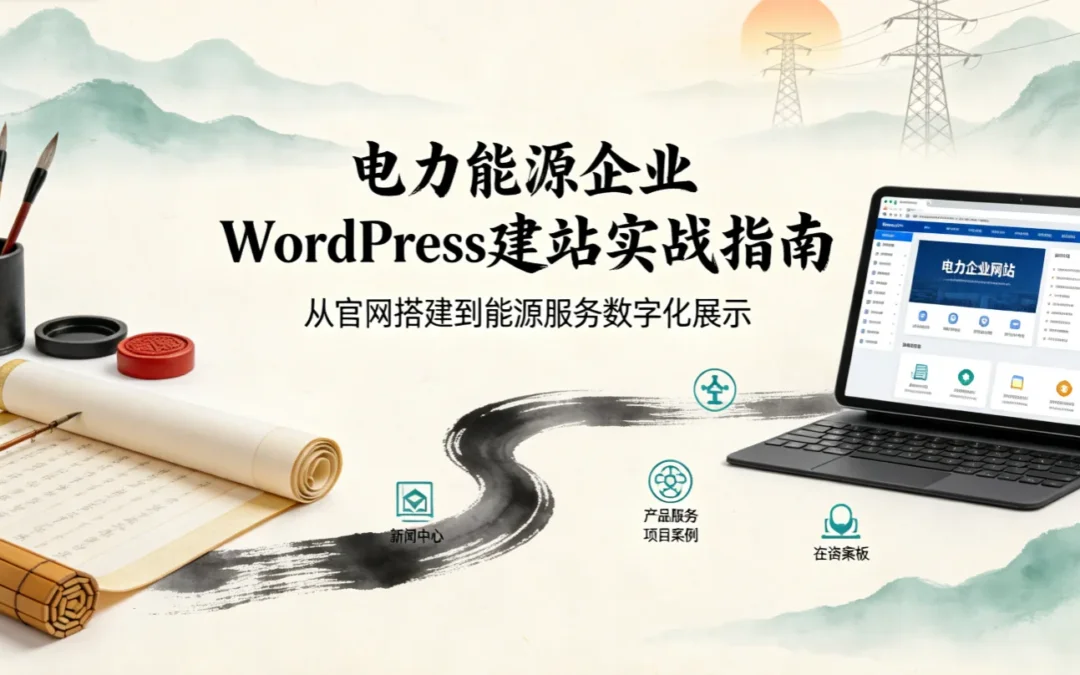 电力能源企业WordPress建站2026实战指南