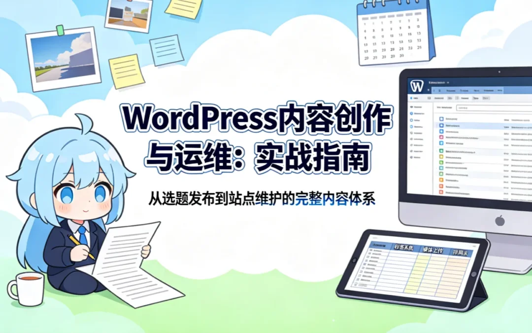 WordPress内容创作与运维:2026年实战指南