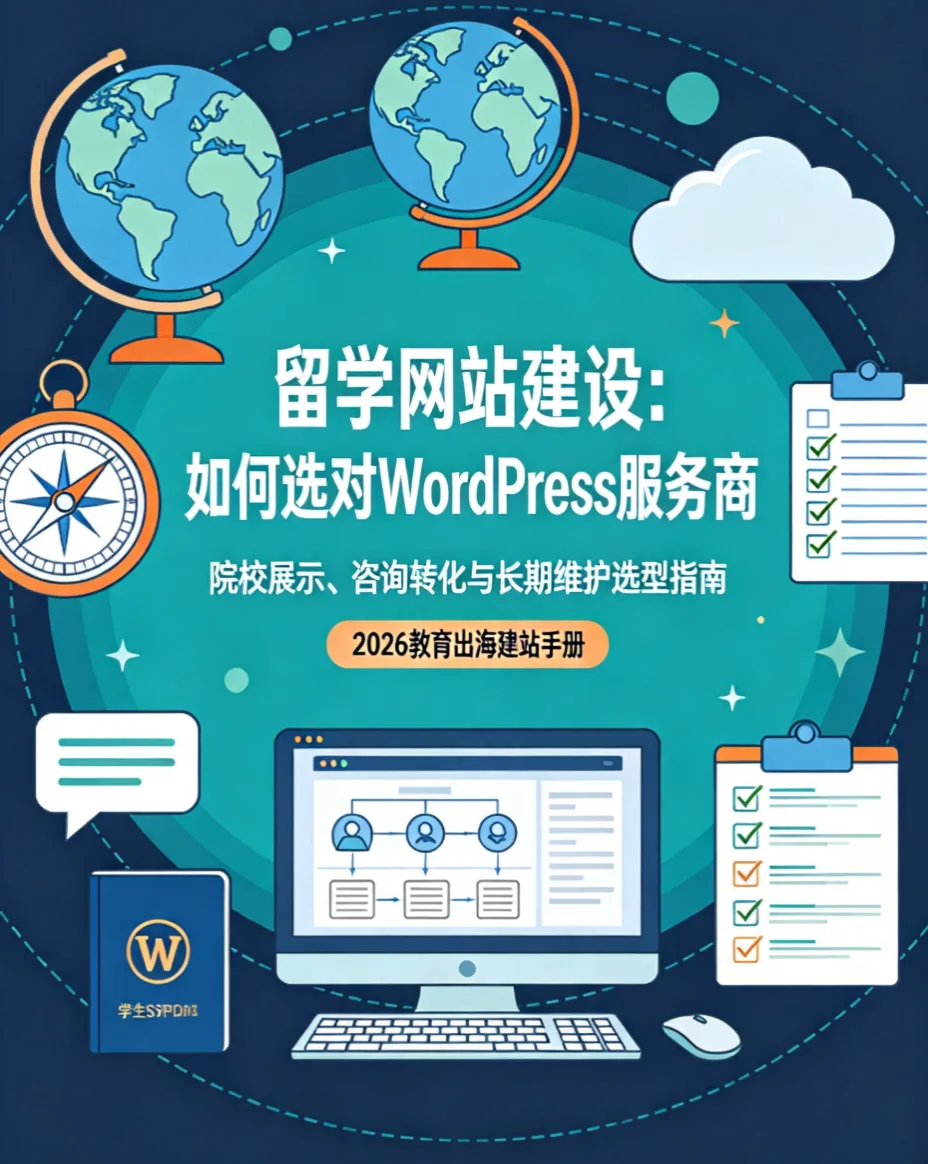 留学网站建设：2026年如何选对wordpress服务商