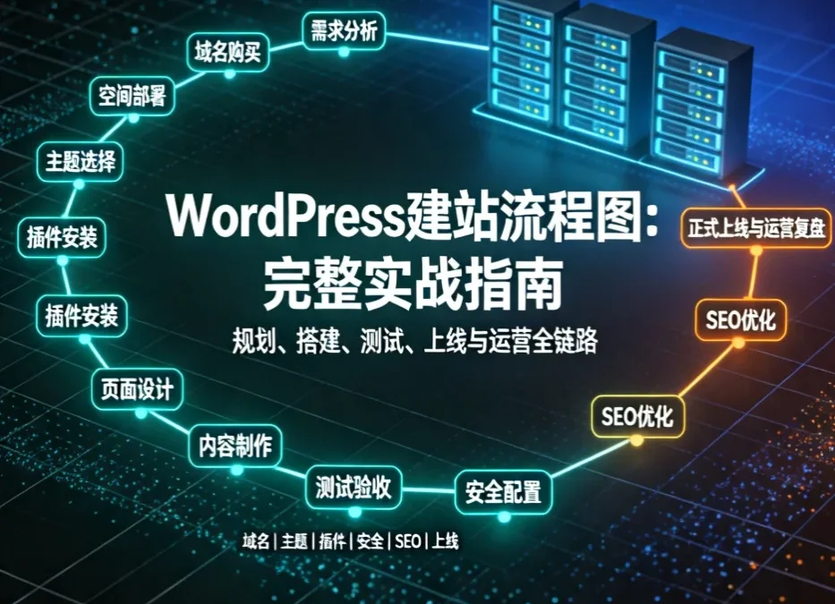 WordPress建站流程图:2026年完整实战指南