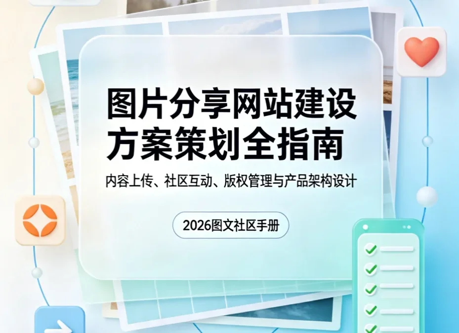 2026图片分享网站建设方案策划全指南