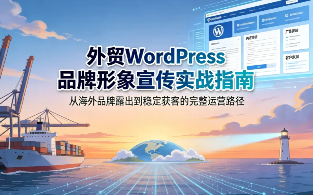 2026外贸WordPress品牌形象宣传实战指南