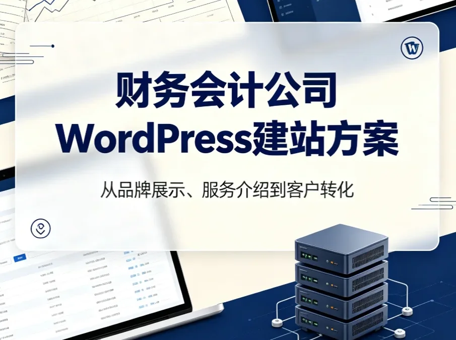 财务会计公司WordPress建站方案2026