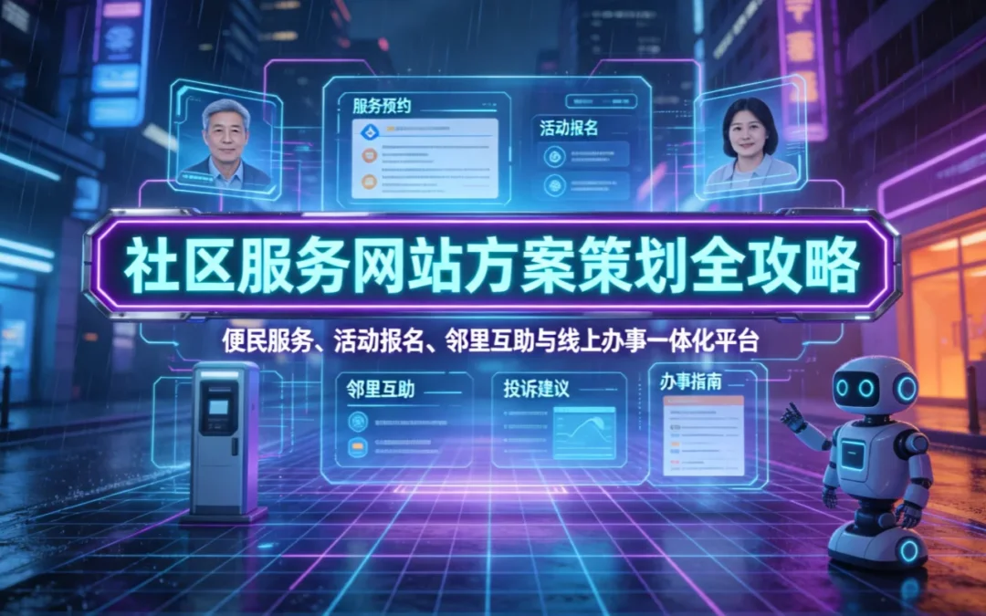 2026社区服务网站方案策划全攻略