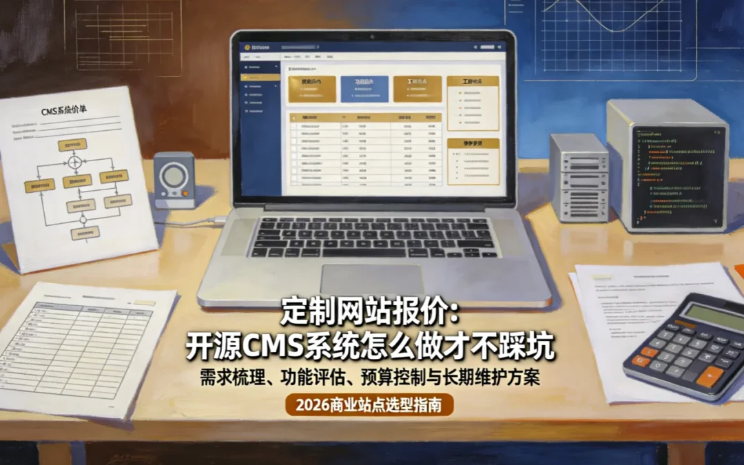 定制网站报价2026：开源CMS系统怎么做才不踩坑