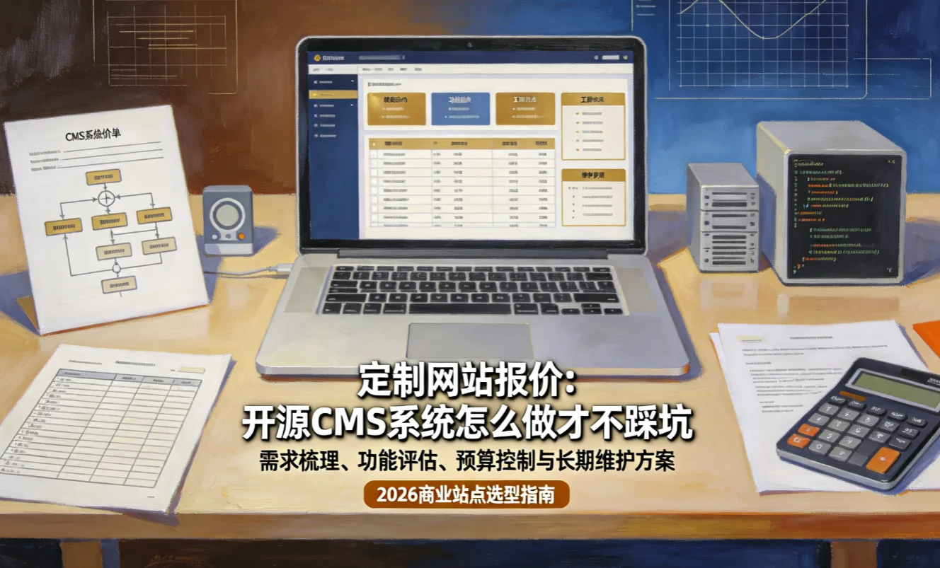 定制网站报价2026：开源cms系统怎么做才不踩坑