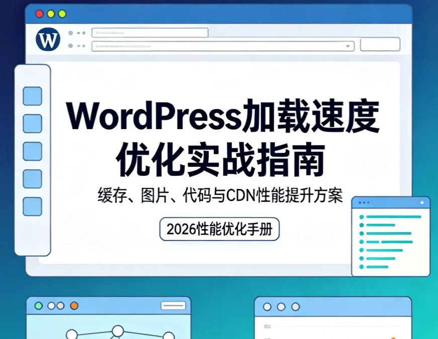 WordPress加载速度优化实战指南2026