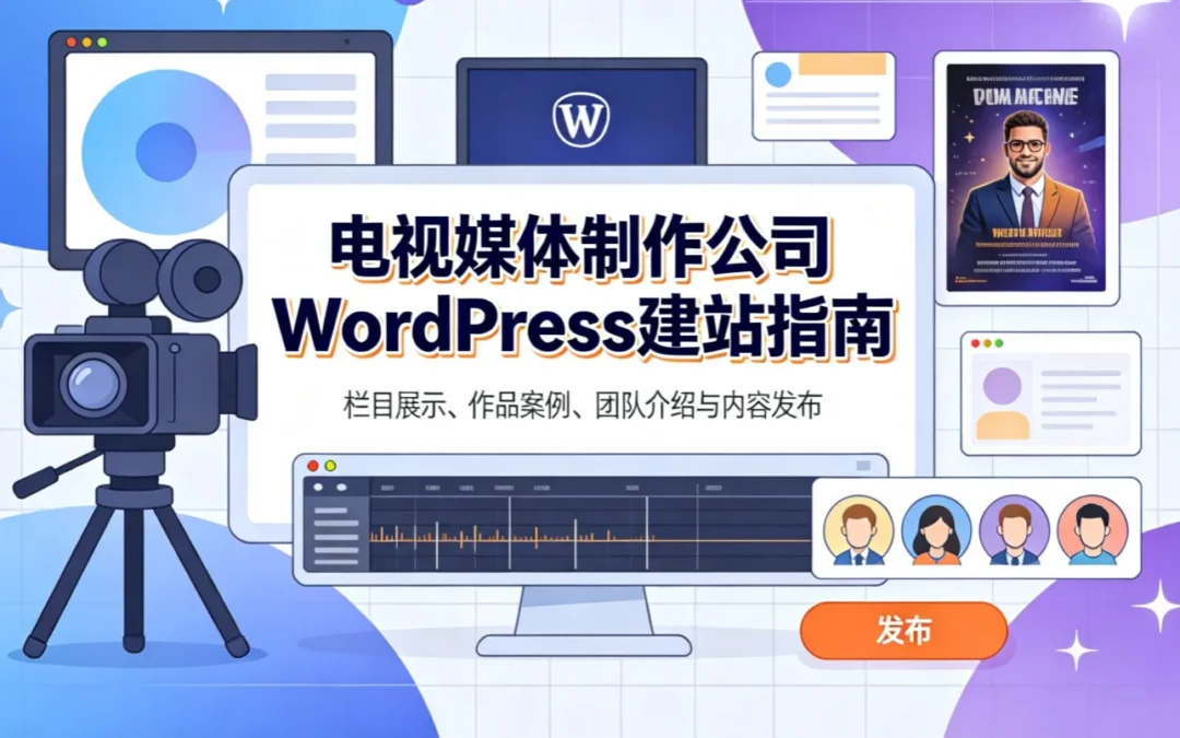 电视媒体制作公司WordPress建站指南2026