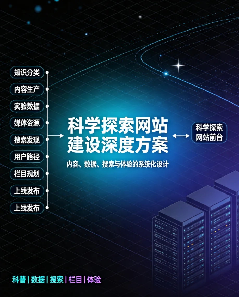 2026科学探索网站建设深度方案