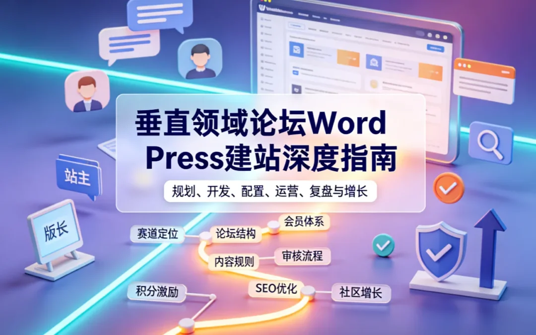 2026垂直领域论坛WordPress建站深度指南