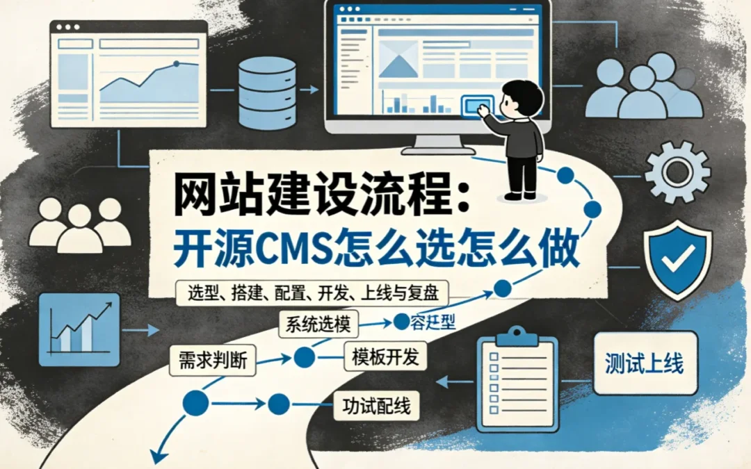 2026网站建设流程:开源CMS怎么选怎么做