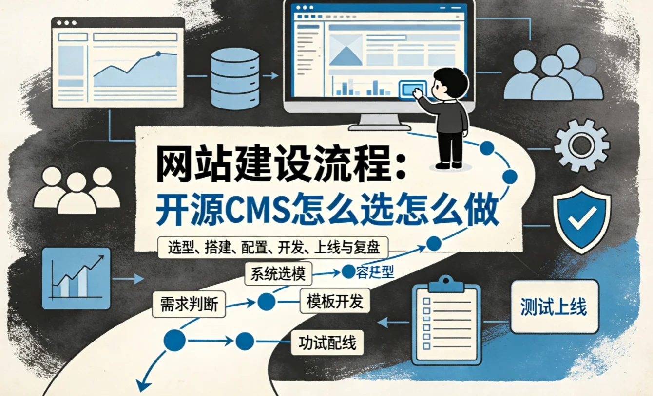 2026网站建设流程:开源cms怎么选怎么做