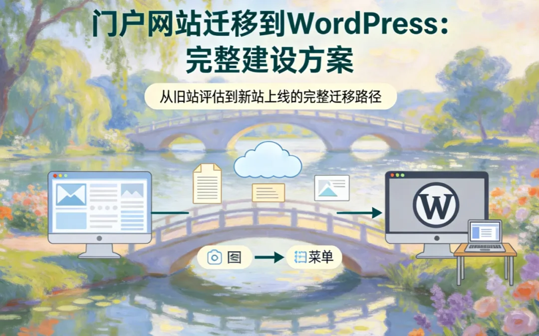 门户网站迁移到WordPress:2026年完整建设方案
