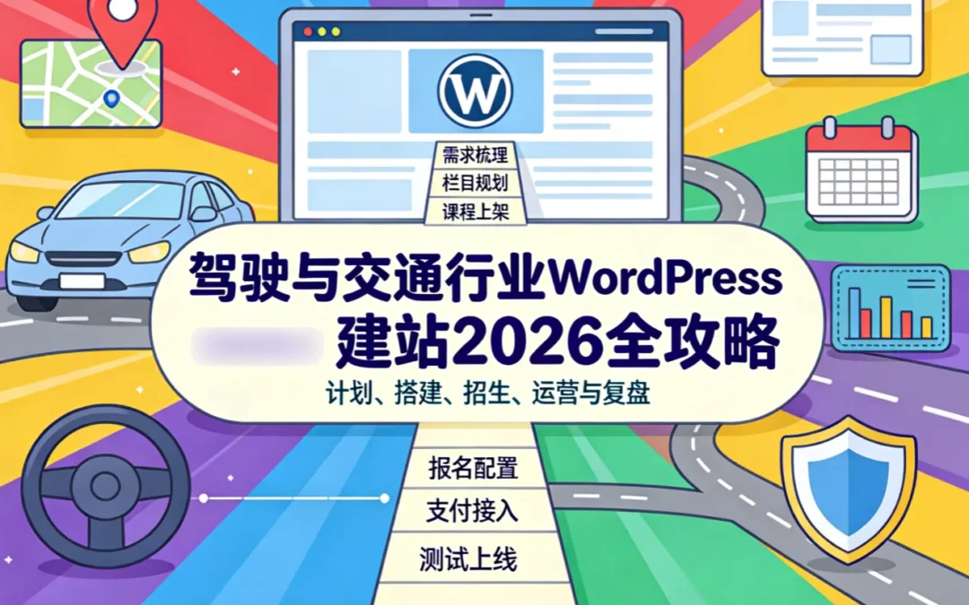 驾驶与交通行业WordPress建站2026全攻略
