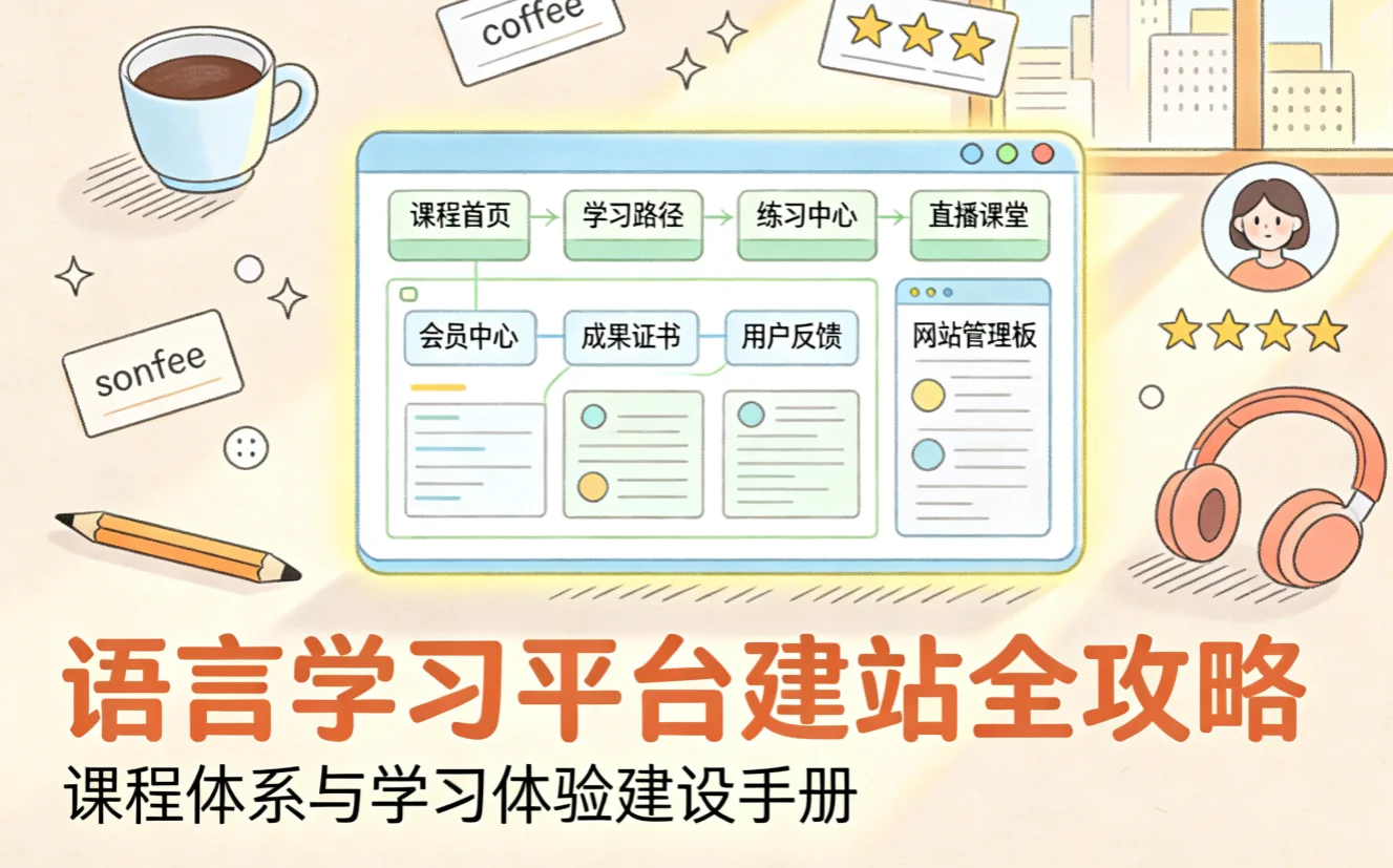语言学习平台建站全攻略2026