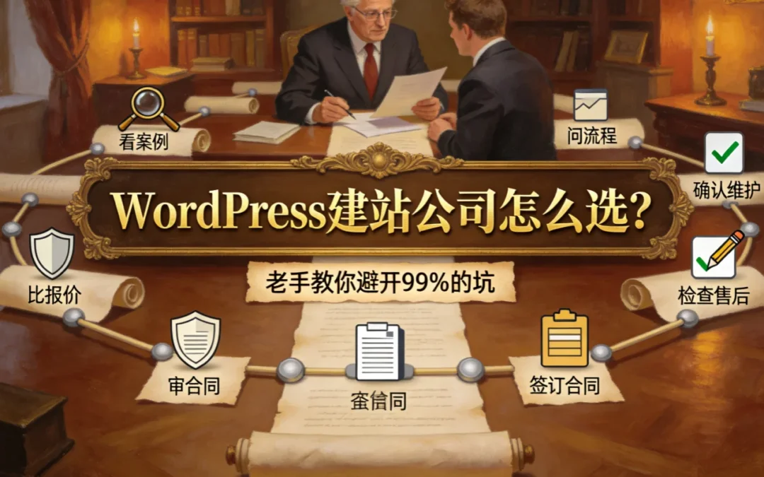 2026年WordPress建站公司怎么选?老手教你避开99%的坑