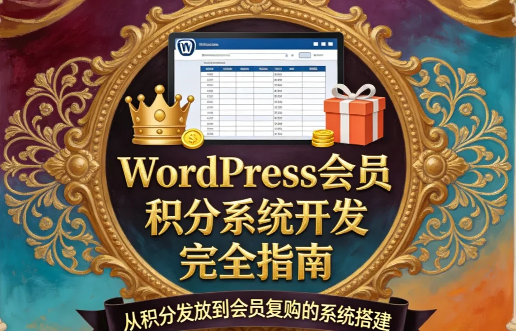WordPress会员积分系统开发完全指南2026
