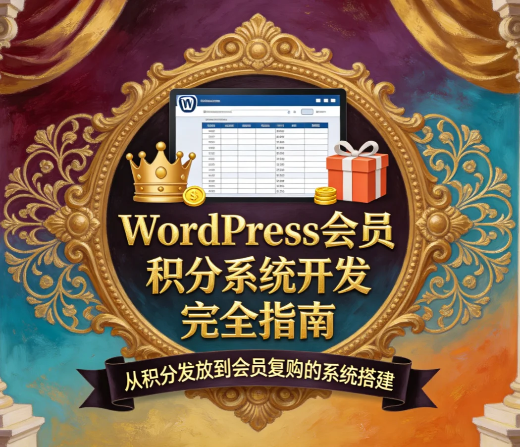 wordpress会员积分系统开发完全指南2026