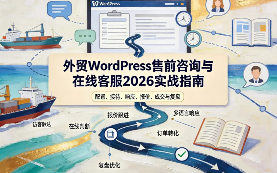 外贸WordPress售前咨询与在线客服2026实战指南