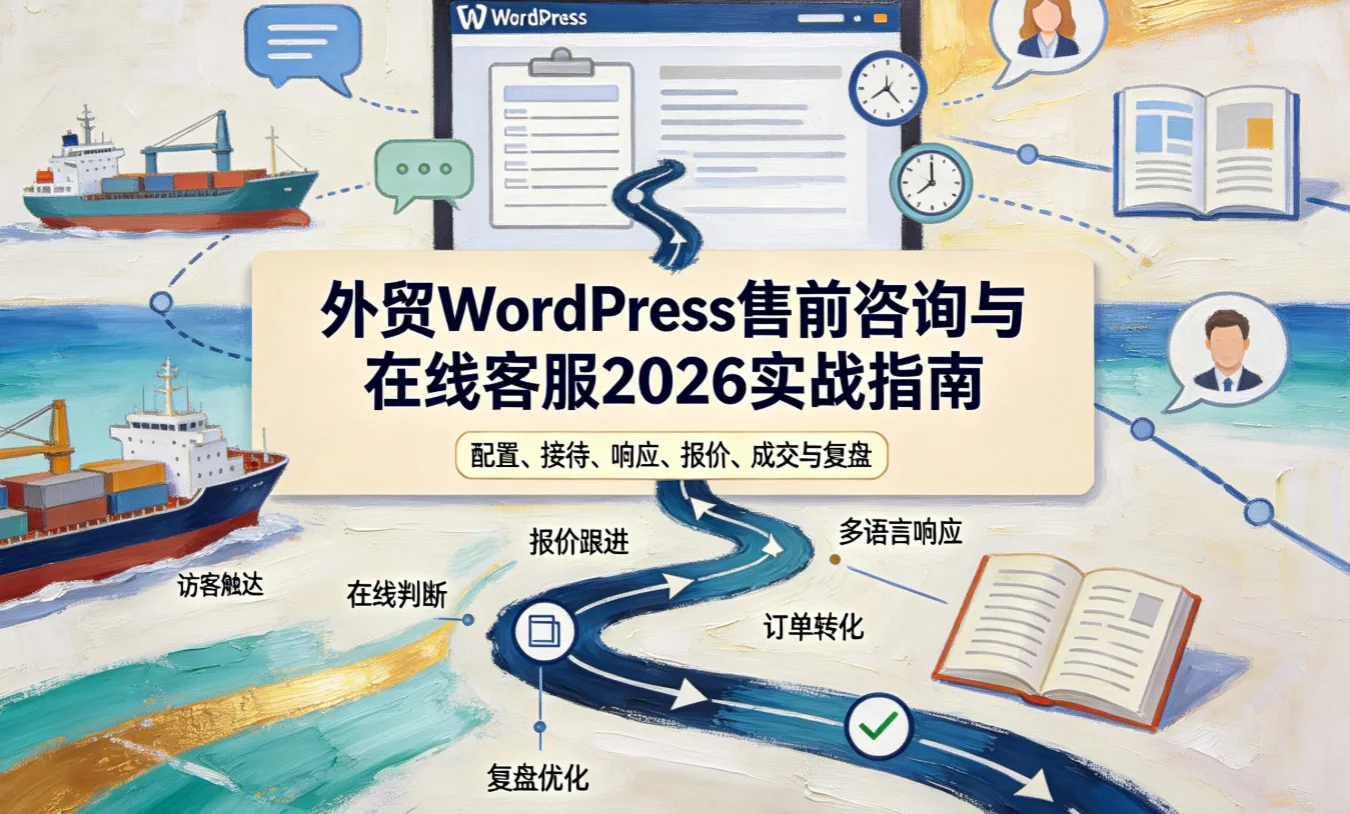 外贸wordpress售前咨询与在线客服2026实战指南 外贸wordpress售前咨询与在线客服2026实战指南