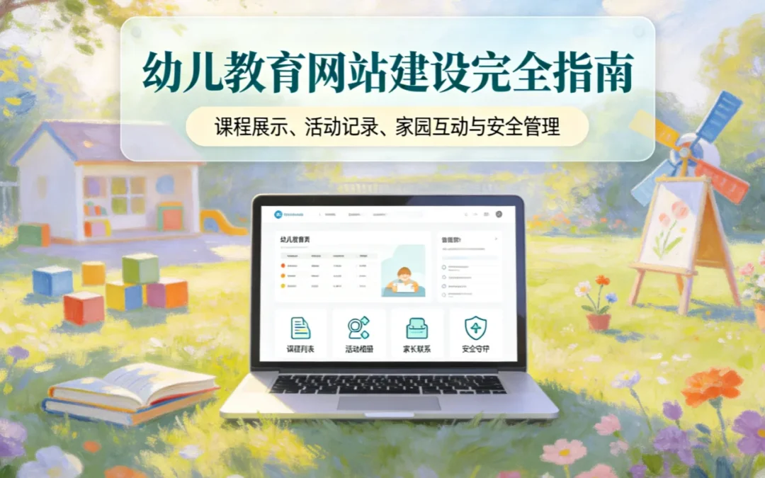 幼儿教育网站建设完全指南2026