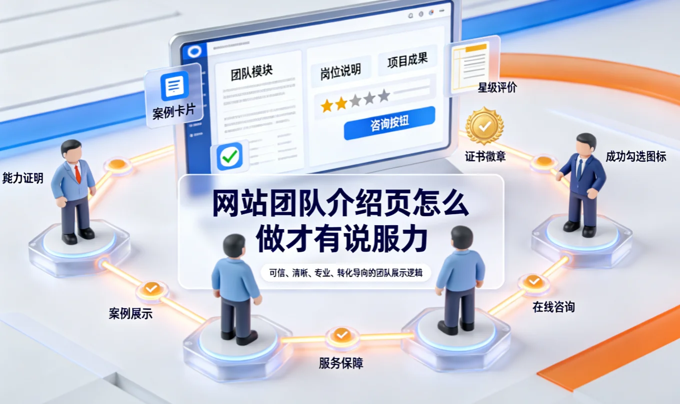 网站团队介绍页怎么做才有说服力