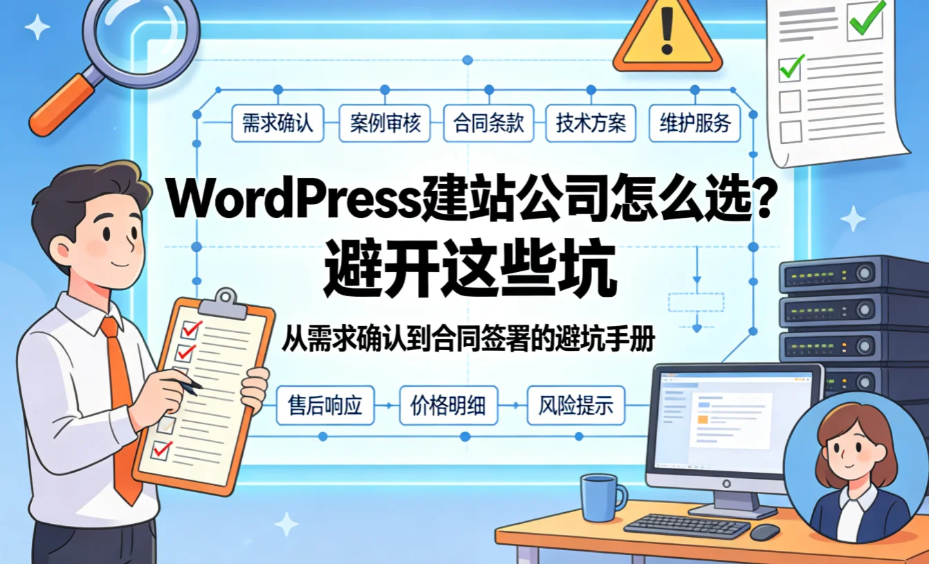 2026年wordpress建站公司怎么选?避开这些坑 2026年wordpress建站公司怎么选?避开这些坑