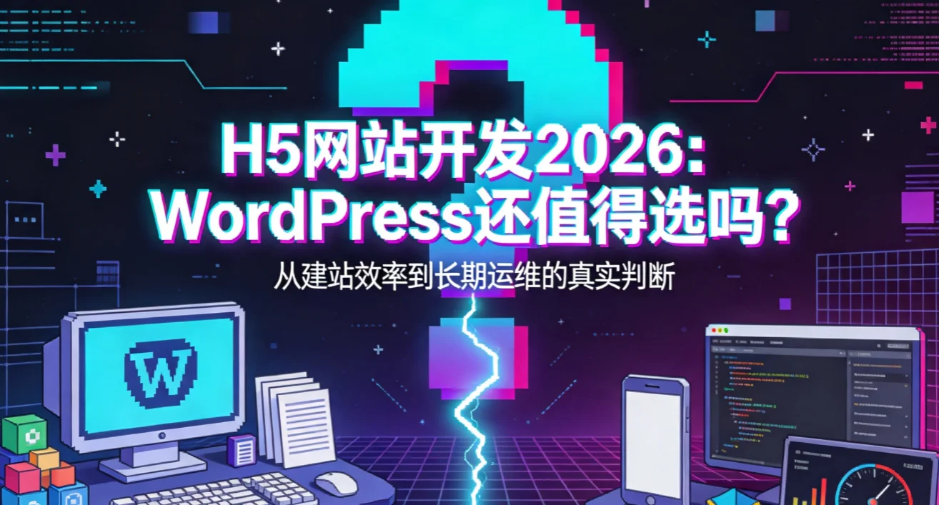 h5网站开发2026:wordpress还值得选吗?
